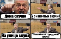 Дома скучно У знакомых скучно На улице скука Ёбаный Новый год куда мир катится