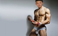 Создать мем Качок