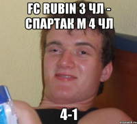 Fc Rubin 3 чл - спартак м 4 чл 4-1