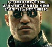 а что если я скажу тебе что Украина бьётся против нынешней власти, а не за вступление в ЕС. 