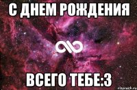 С ДНЕМ РОЖДЕНИЯ ВСЕГО ТЕБЕ:3