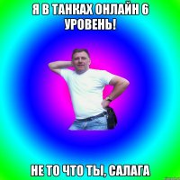 Я в танках онлайн 6 уровень! Не то что ты, салага