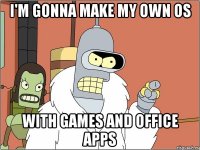 I'm gonna make my own OS with games and office apps
