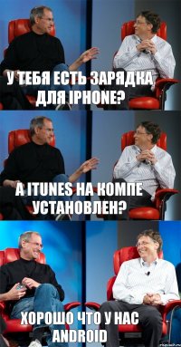 У тебя есть зарядка для iPhone? а iTunes на компе установлен? Хорошо что у нас Android