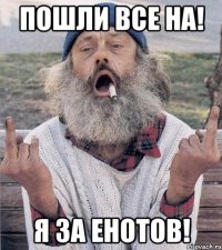 Пошли все на! Я за енотов!