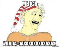 МЫСЬ УПАЛА=)АХАХАХАХАХАХАХ