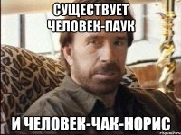 СУЩЕСТВУЕТ ЧЕЛОВЕК-ПАУК И ЧЕЛОВЕК-ЧАК-НОРИС