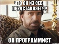 Что он из себя представляет?? Он программист