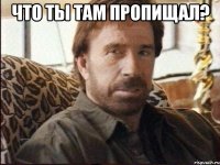 Что ты там пропищал? 