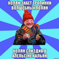 колян знает тропинки волшебных полян колян спиздив в апельсіне кальян