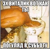 Эх виталик вот как ты Погуляд в субботу
