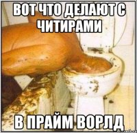 Вот что делают с читирами в прайм ворлд