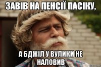 завів на пенсії пасіку, а бджіл у вулики не наловив