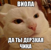 Виола да ты дерзкая чика