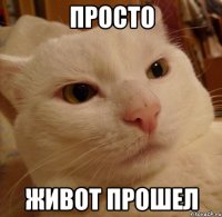просто живот прошел
