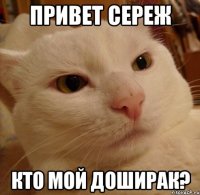 привет Сереж кто мой доширак?