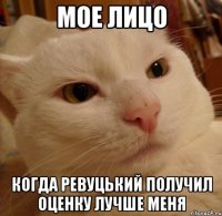 мое лицо когда ревуцький получил оценку лучше меня