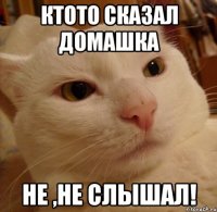 Ктото сказал домашка не ,не слышал!