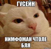 гусейн нимфоман чтоле бля