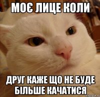Моє лице коли друг каже що не буде більше качатися