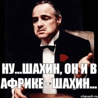 Ну...Шахин, он и в Африке - Шахин...