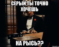 Серый ты точно хочешь на Рысь??