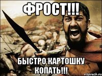 ФРОСТ!!! БЫСТРО КАРТОШКУ КОПАТЬ!!!