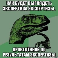 как будет выглядеть экспертиза экспертизы, проведённой по результатам экспертизы