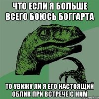 Что если я больше всего боюсь боггарта То увижу ли я его настоящий облик при встрече с ним