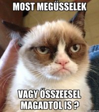 Most megűsselek vagy ősszeesel magadtol is ?