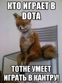 кто играет в DOTA тотне умеет играть в кантру!