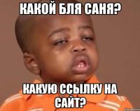 Какой бля саня? Какую ссылку на сайт?