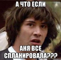 а что если аня все спланировала???