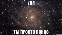 УЛЯ ТЫ ПРОСТО ПОНОС