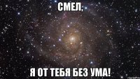 Смел, я от тебя без ума!