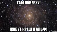 там наверху! живут Креш и Альф!