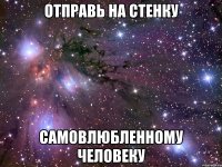 Отправь на стенку Самовлюбленному человеку