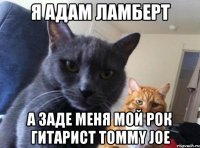 я адам ламберт а заде меня мой рок гитарист Tommy Joe