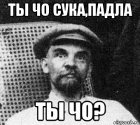 ТЫ ЧО СУКА,ПАДЛА ТЫ ЧО?