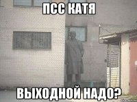 псс катя выходной надо?