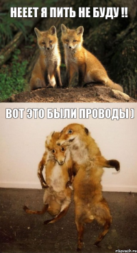 нееет я пить не буду !! вот это были проводы )