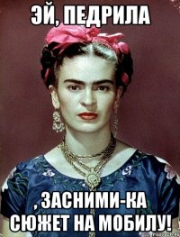 Эй, педрила , засними-ка сюжет на мобилу!