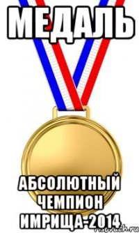 Медаль Абсолютный чемпион имрища-2014