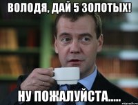 Володя, дай 5 золотых! ну пожалуйста.....