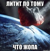 Литит по тому что Жопа