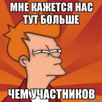 мне кажется нас тут больше чем участников