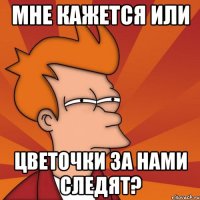 Мне кажется или цветочки за нами следят?