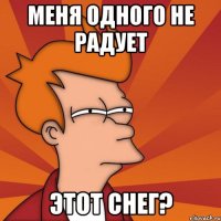 Меня одного не радует этот снег?