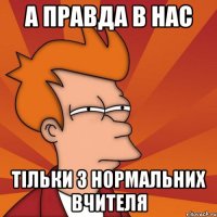 А ПРАВДА В НАС ТІЛЬКИ 3 НОРМАЛЬНИХ ВЧИТЕЛЯ