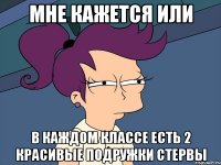 мне кажется или в каждом классе есть 2 красивые подружки стервы